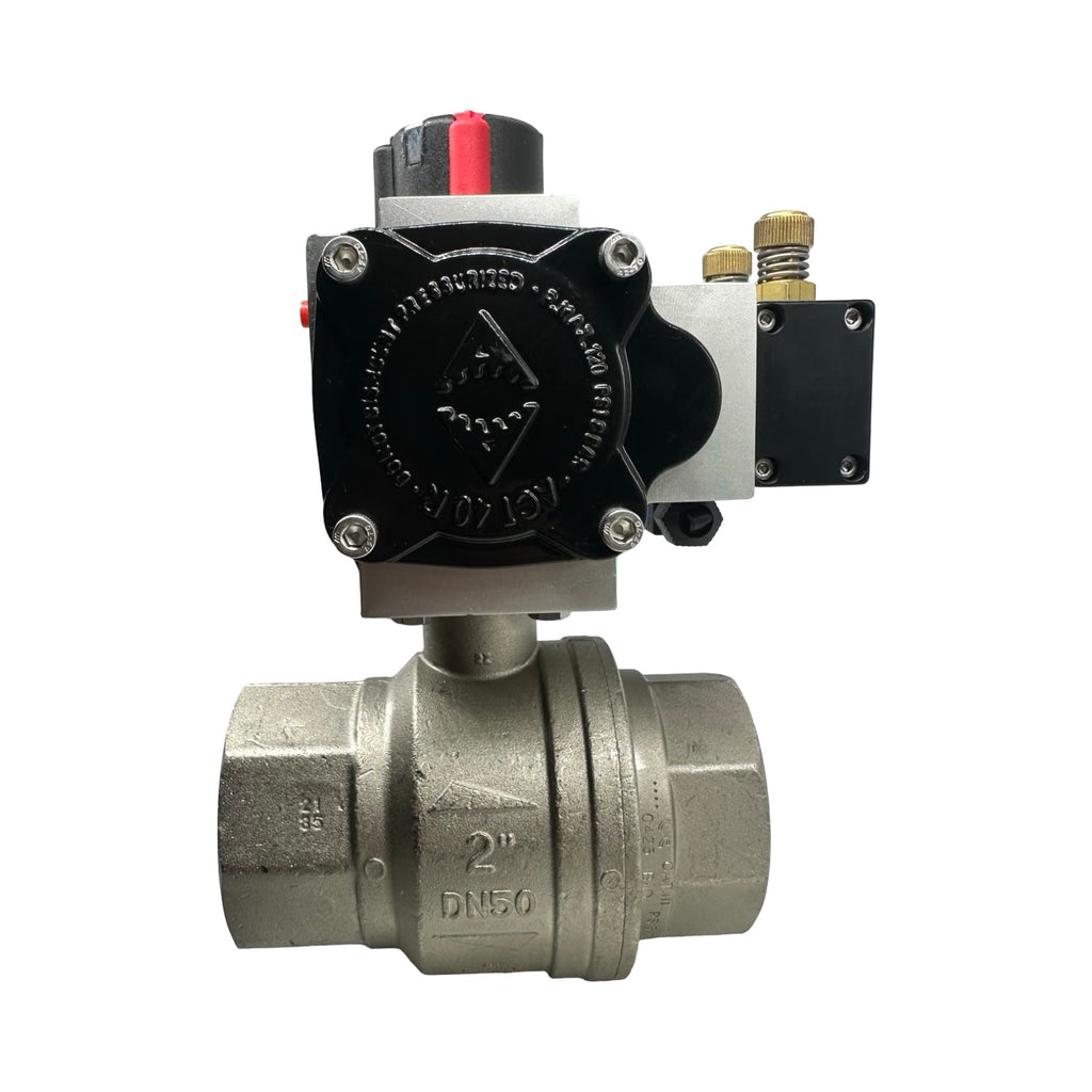 Econ DN50 Kugelhahn Pneumatikventil Fig.7902 5/2 Wegeventil PN40 24V DC