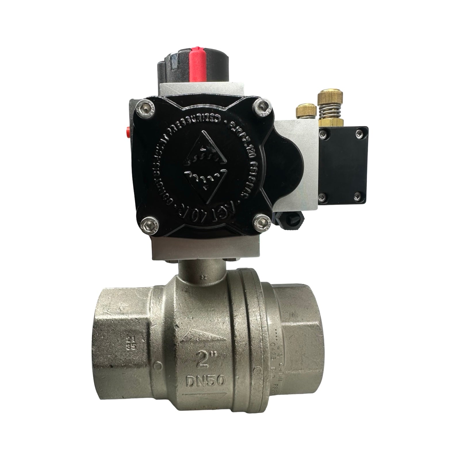 Econ DN50 Kugelhahn Pneumatikventil Fig.7902 5/2 Wegeventil PN40 24V DC