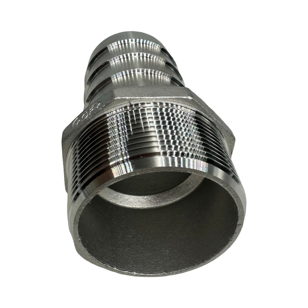 GF+ Edelstahl Schlauchtülle AG Außengewinde Hose Barb Fitting für 50mm Schlauch