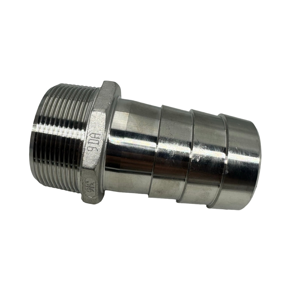 GF+ Edelstahl Schlauchtülle AG Außengewinde Hose Barb Fitting für 50mm Schlauch