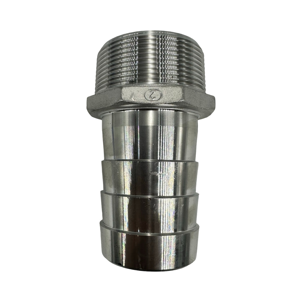 GF+ Edelstahl Schlauchtülle AG Außengewinde Hose Barb Fitting für 50mm Schlauch