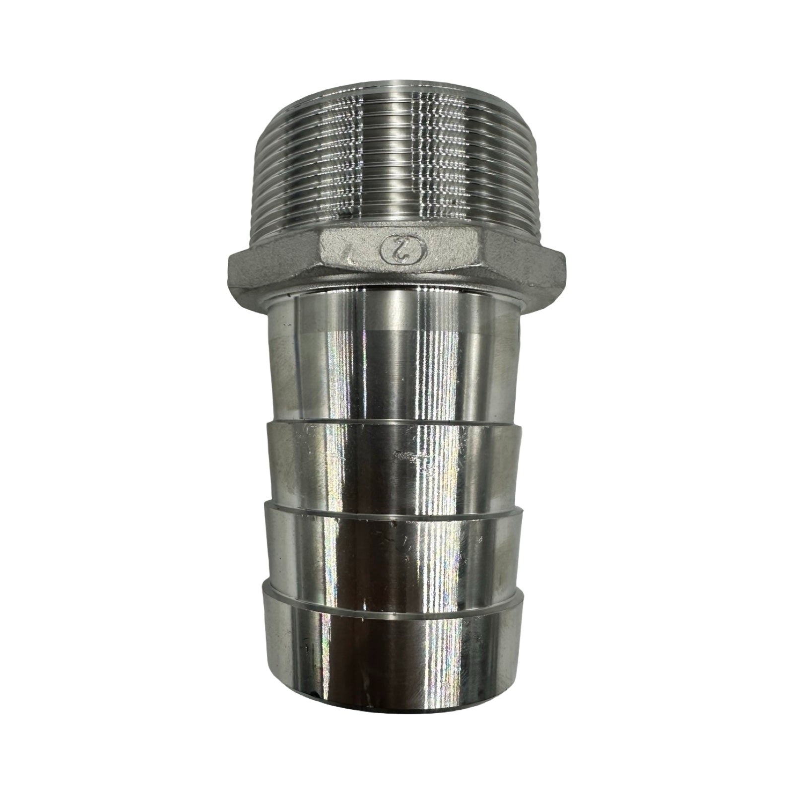 GF+ Edelstahl Schlauchtülle AG Außengewinde Hose Barb Fitting für 50mm Schlauch