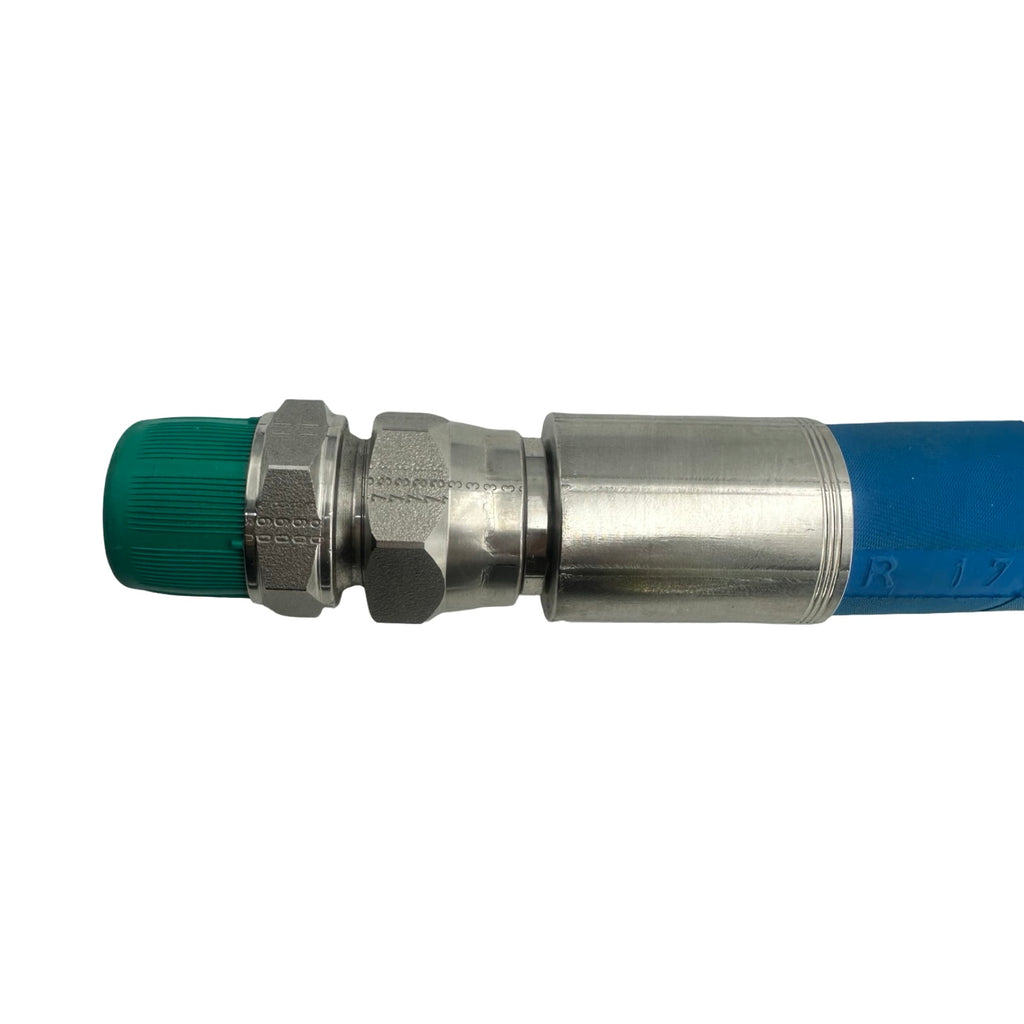 MS FR3TE-12 Edelstahl Hygieneschlauch DN19 71cm Industrieschlauch Blau