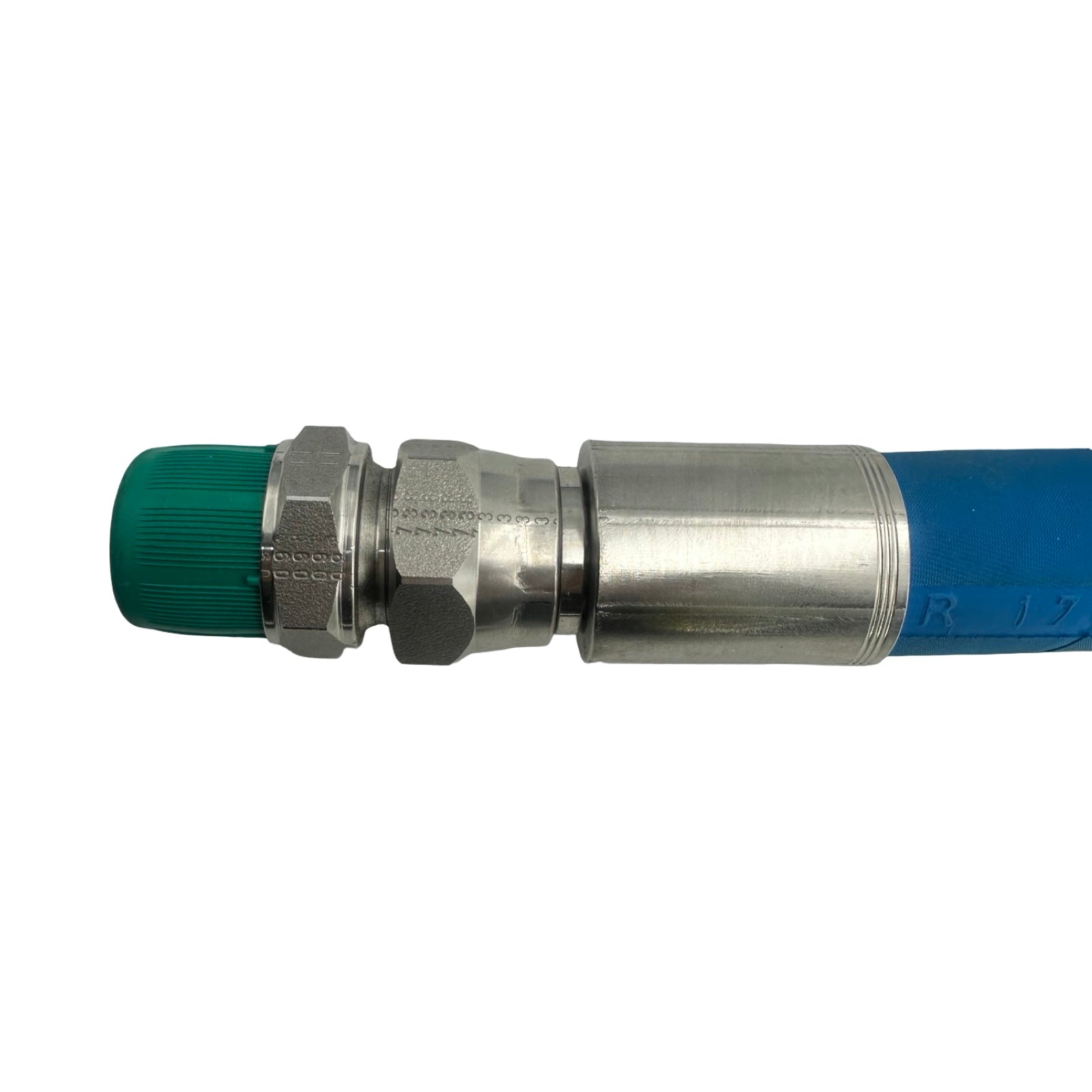 MS FR3TE-12 Edelstahl Hygieneschlauch DN19 71cm Industrieschlauch Blau
