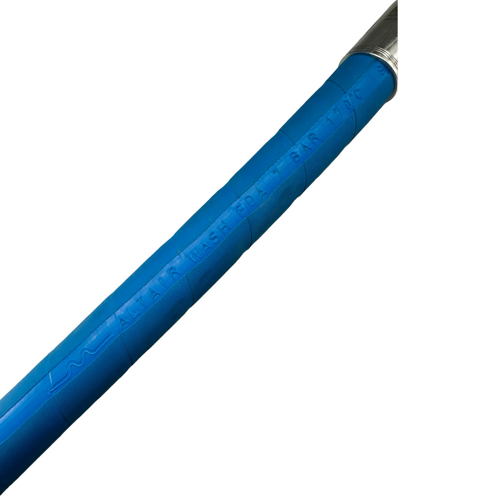 MS FR3TE-12 Edelstahl Hygieneschlauch DN19 71cm Industrieschlauch Blau