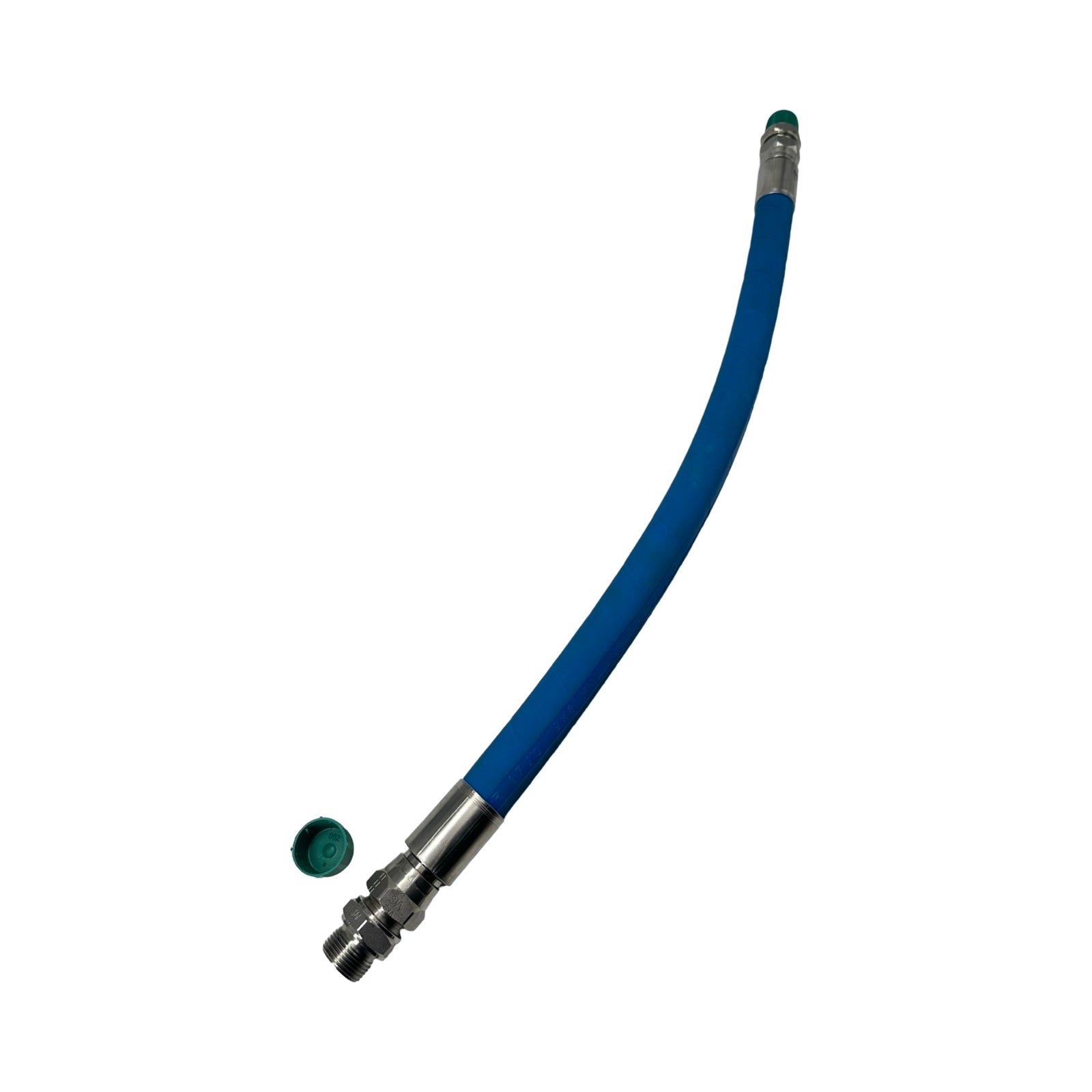 MS FR3TE-12 Edelstahl Hygieneschlauch DN19 71cm Industrieschlauch Blau
