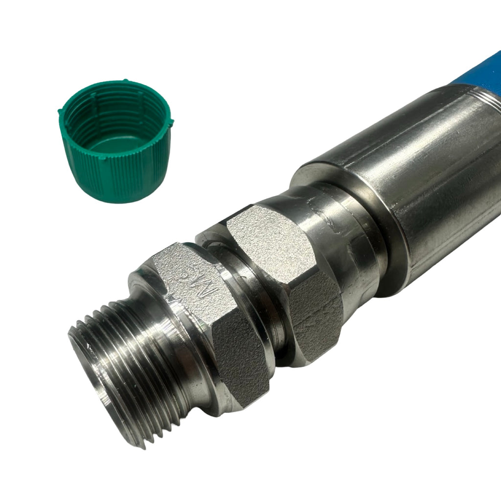 MS FR3TE-12 Edelstahl Hygieneschlauch DN19 71cm Industrieschlauch Blau