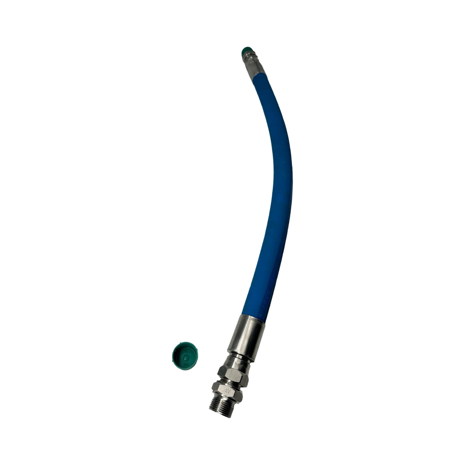MS FR3TE-12 Edelstahl Hygieneschlauch DN19 71cm Industrieschlauch Blau