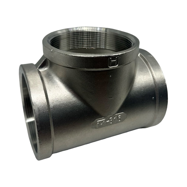 T-Stück NR130-3/VA Edelstahl 3 Zoll Innengewinde IG Rohrfitting Neu
