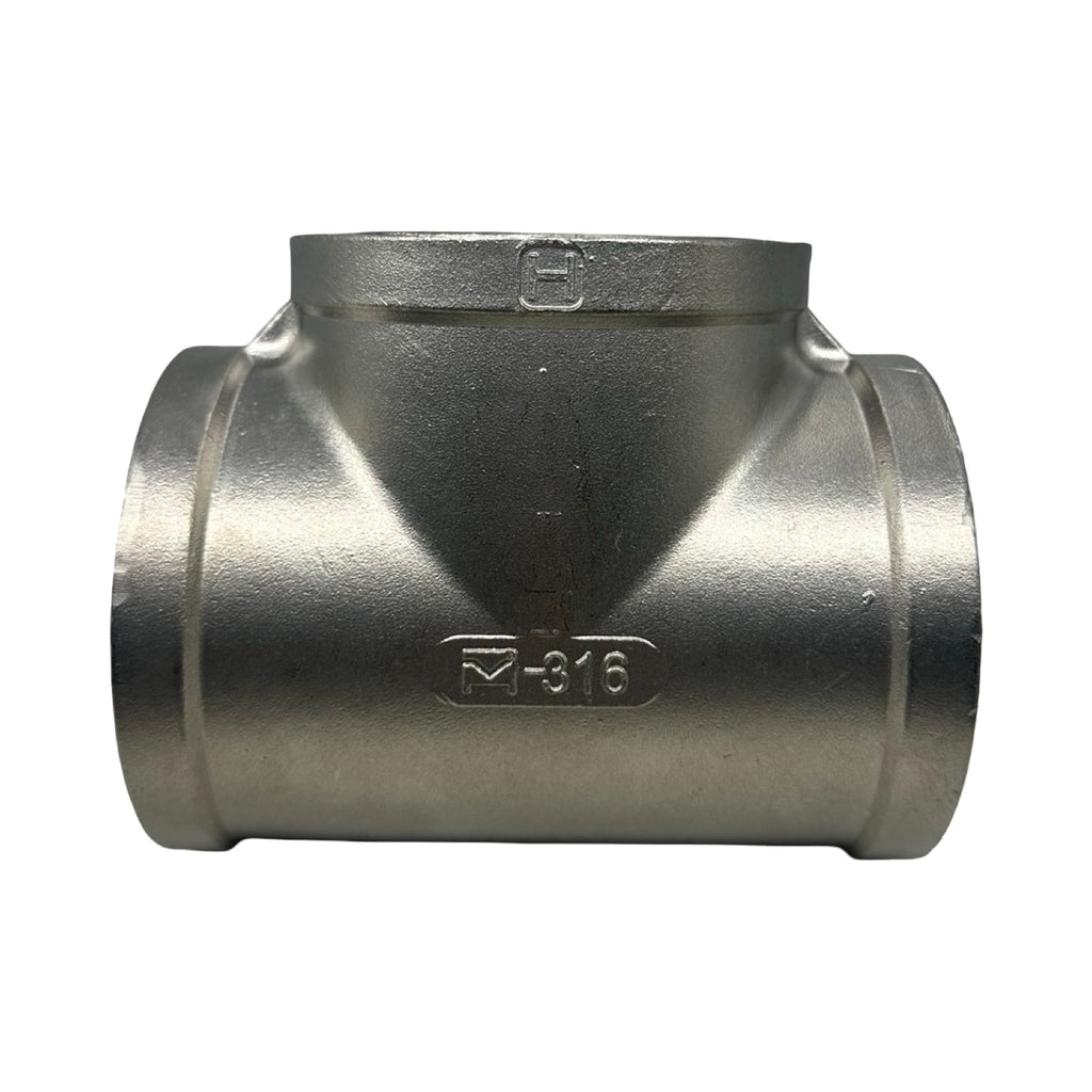 T-Stück NR130-3/VA Edelstahl 3 Zoll Innengewinde IG Rohrfitting Neu