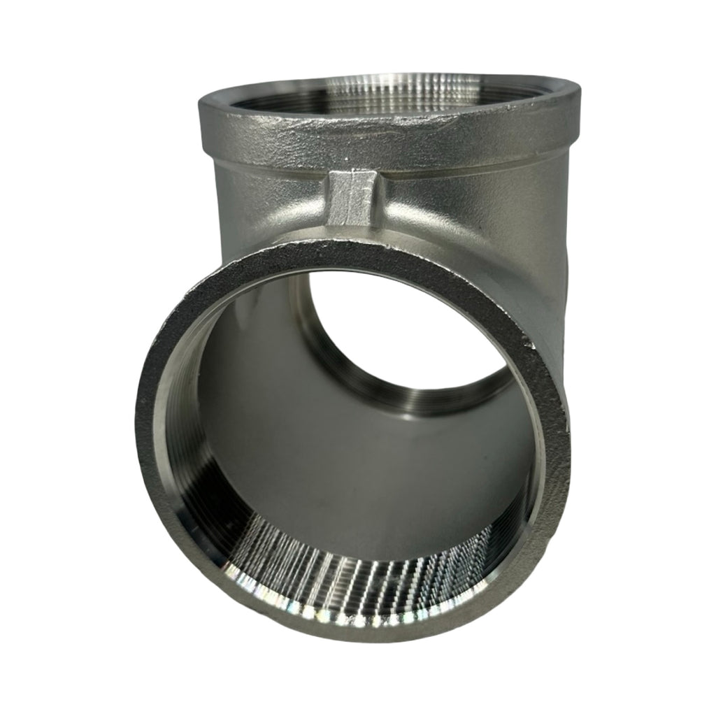 T-Stück NR130-3/VA Edelstahl 3 Zoll Innengewinde IG Rohrfitting Neu