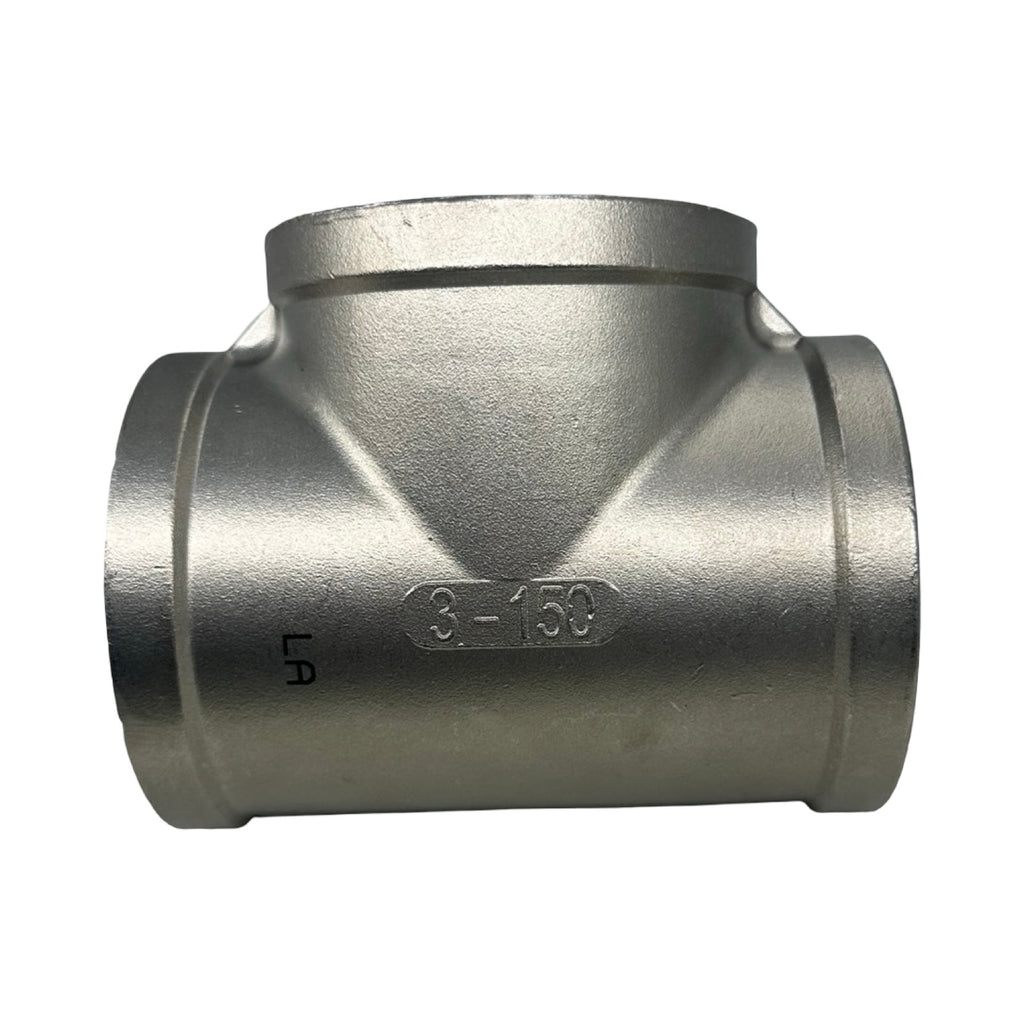 T-Stück NR130-3/VA Edelstahl 3 Zoll Innengewinde IG Rohrfitting Neu