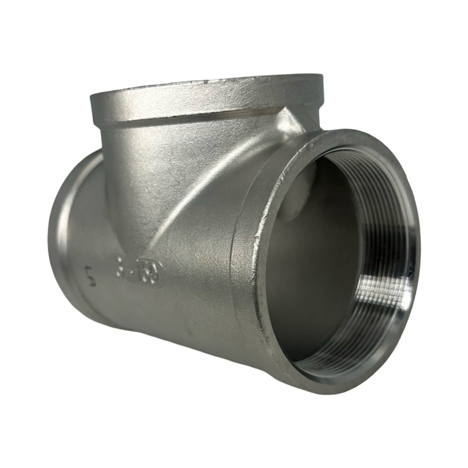 T-Stück NR130-3/VA Edelstahl 3 Zoll Innengewinde IG Rohrfitting Neu