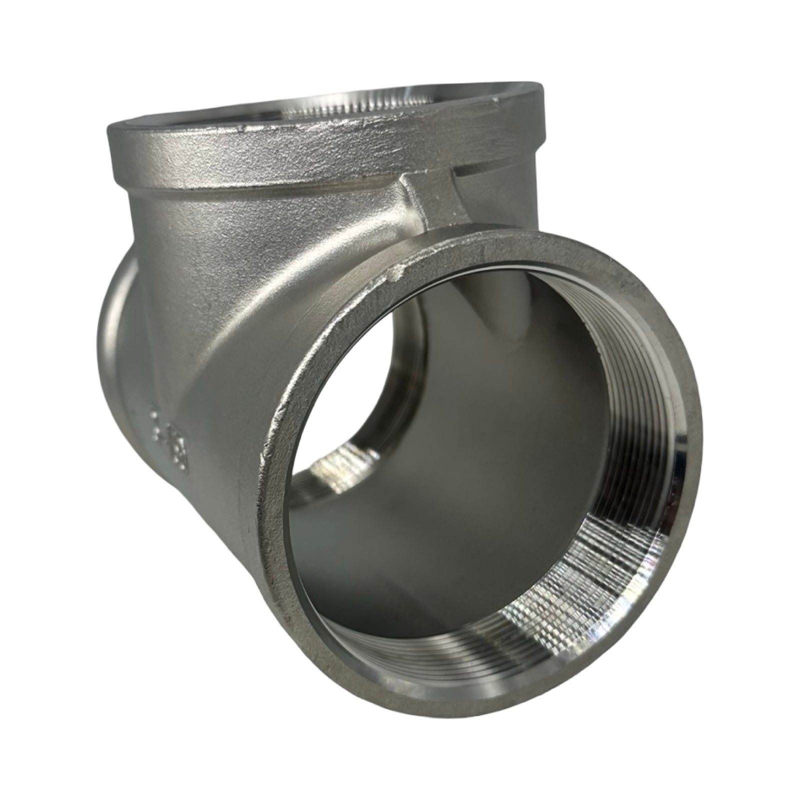 T-Stück NR130-3/VA Edelstahl 3 Zoll Innengewinde IG Rohrfitting Neu
