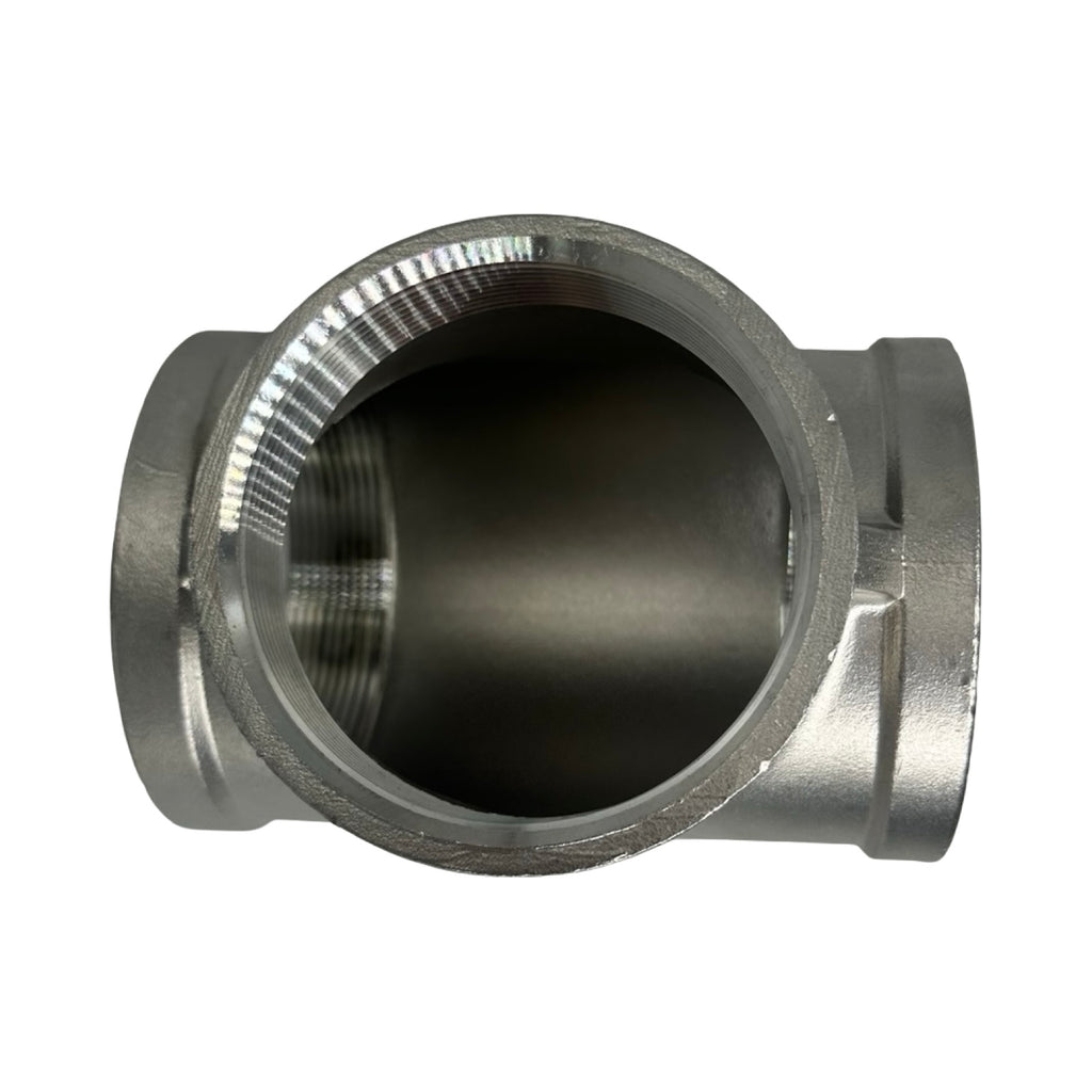T-Stück NR130-3/VA Edelstahl 3 Zoll Innengewinde IG Rohrfitting Neu