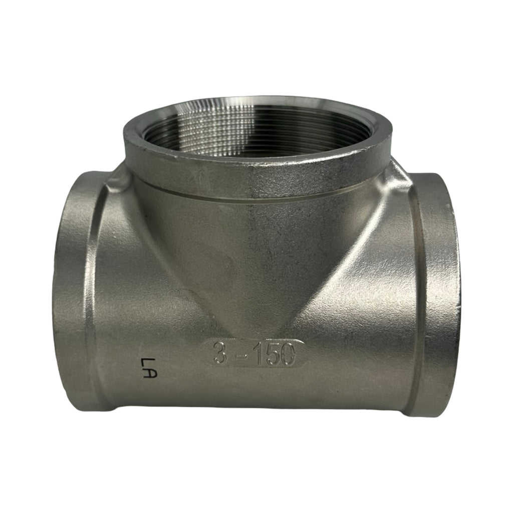 T-Stück NR130-3/VA Edelstahl 3 Zoll Innengewinde IG Rohrfitting Neu