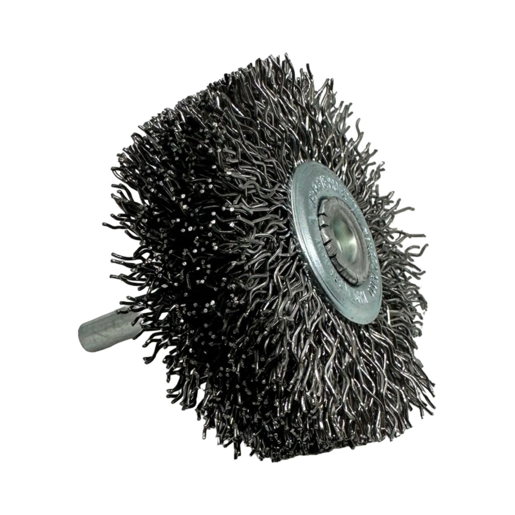 10x LESSMANN Rundbürste mit Schaft 60mm 6mm Stahldraht 0,50 mm Art. 416194