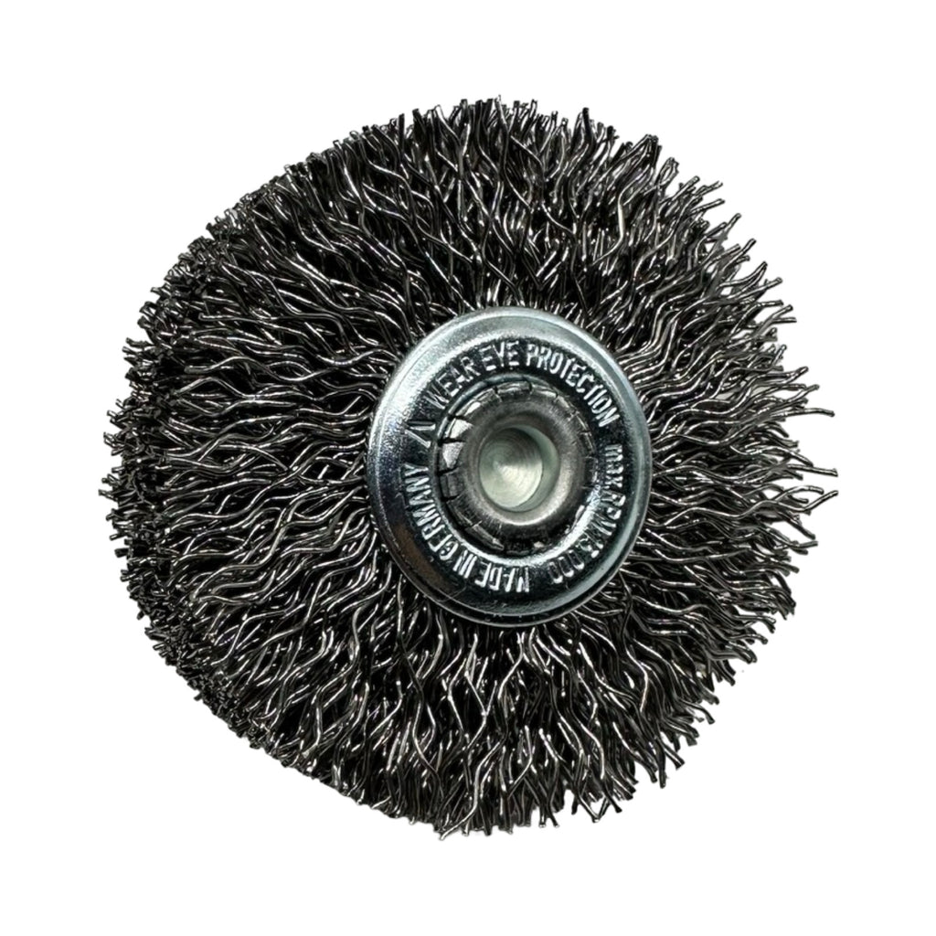 10x LESSMANN Rundbürste mit Schaft 60mm 6mm Stahldraht 0,50 mm Art. 416194