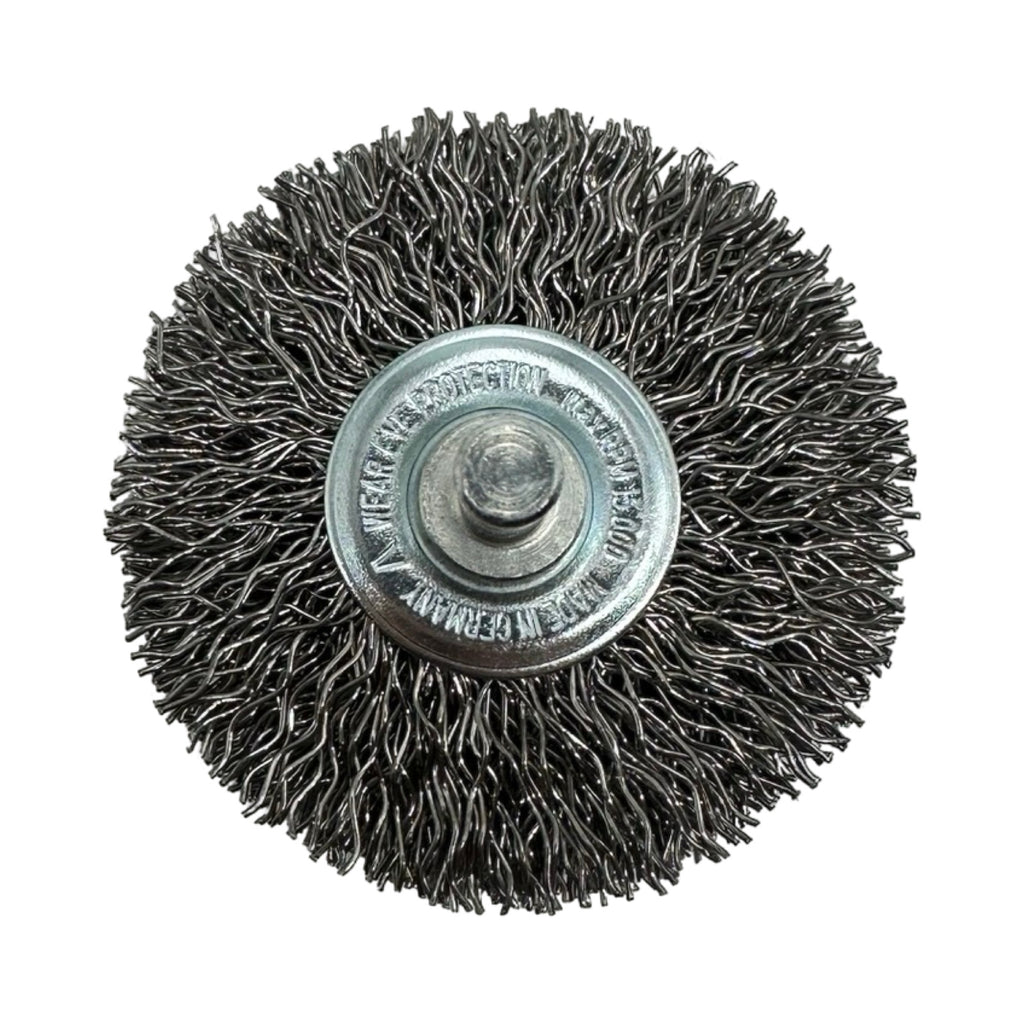 10x LESSMANN Rundbürste mit Schaft 60mm 6mm Stahldraht 0,50 mm Art. 416194