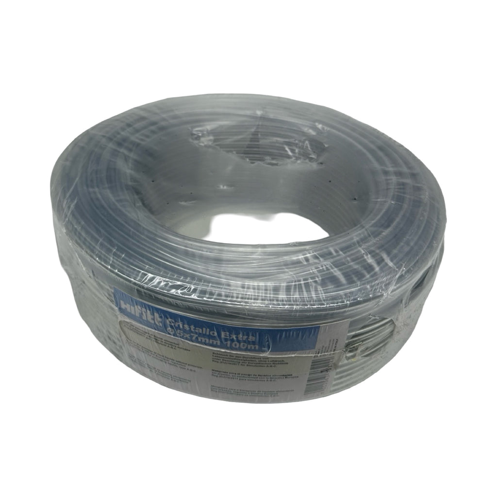 Hiflex Cristallo Extra PVC Schlauch 5x7mm 100m lebensmittelecht transparent