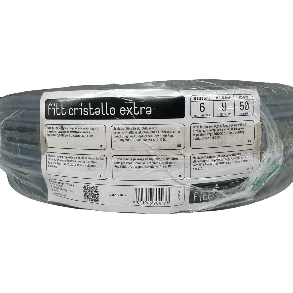 FITT Cristallo Extra PVC Schlauch 6x9mm 50m lebensmittelecht transparent klar