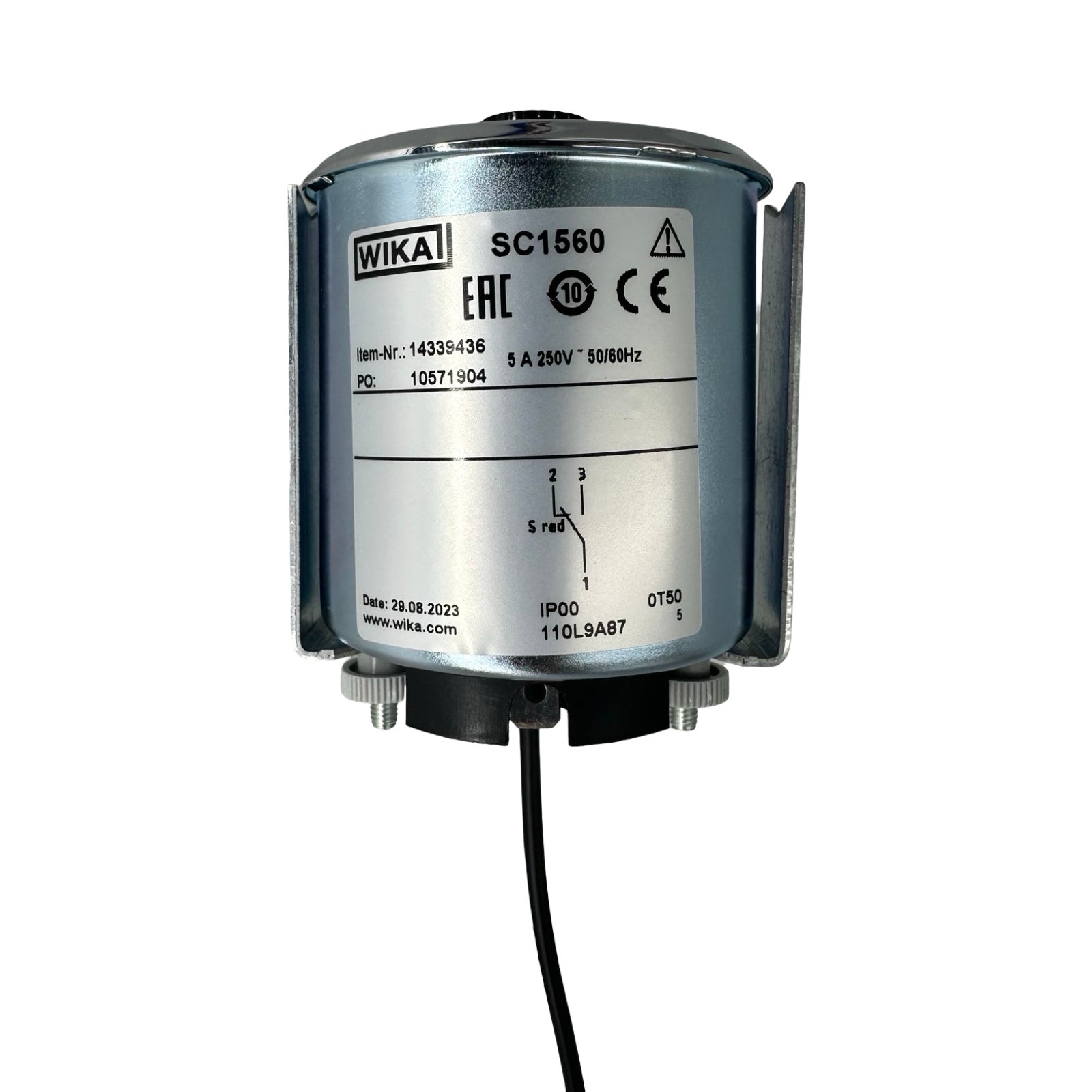 Wika SC1560 Temperaturregler 0–100°C Bimetall Thermostat 14339436 neu