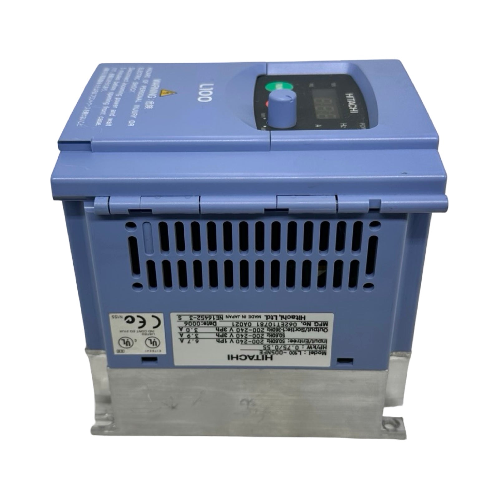Hitachi L100-005NFE Frequenzumrichter 0,55kW 200-240V Inverter VFD L100
