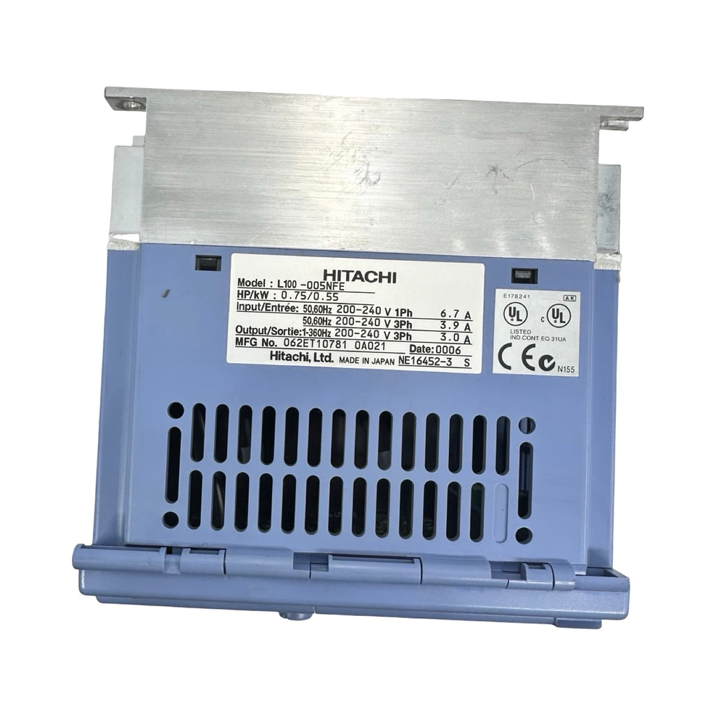 Hitachi L100-005NFE Frequenzumrichter 0,55kW 200-240V Inverter VFD L100