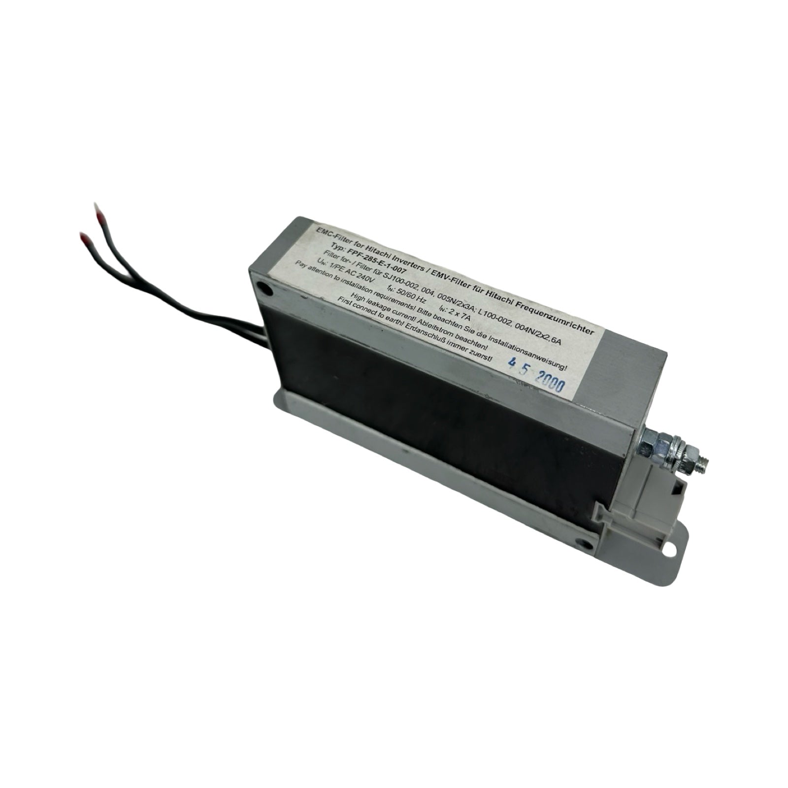 Hitachi EMC Filter FPF-285-E-1-007 EMV Filter für Frequenzumrichter L100 SJ100