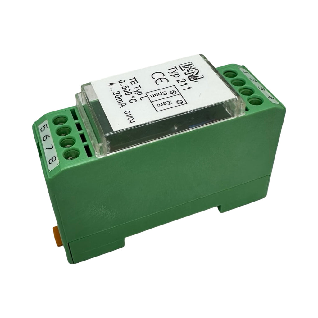 KM Typ 211 Temperaturmessumformer Thermoelement 4-20mA TE Typ L 0-500°C Used