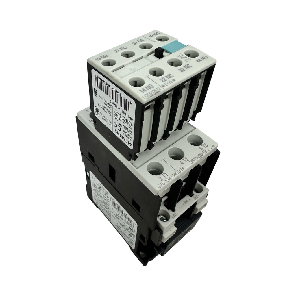 2x Siemens 3RT1026-1B Leistungsschütz 25A 230V AC + 3RH1921-1HA22 Hilfskontakt