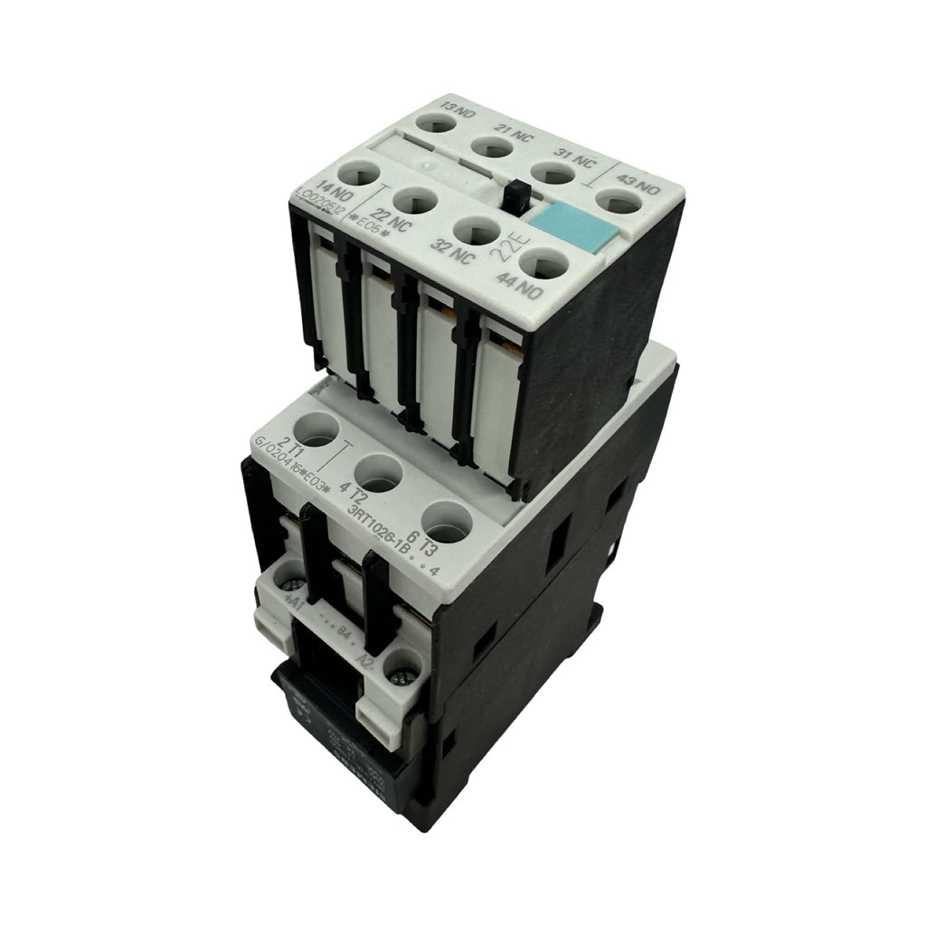 2x Siemens 3RT1026-1B Leistungsschütz 25A 230V AC + 3RH1921-1HA22 Hilfskontakt