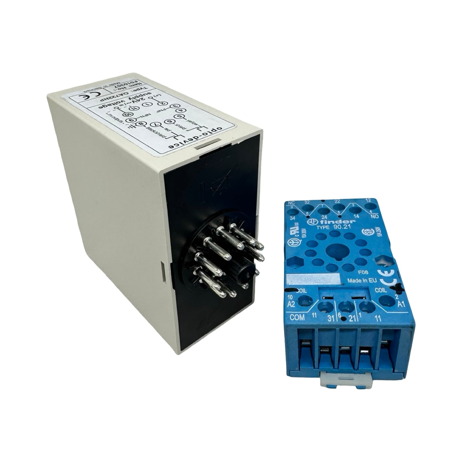 T.J.C. Teknik OA722 Opto Amplifier OA722NP Sensorverstärker 24V mit Finder 90.21