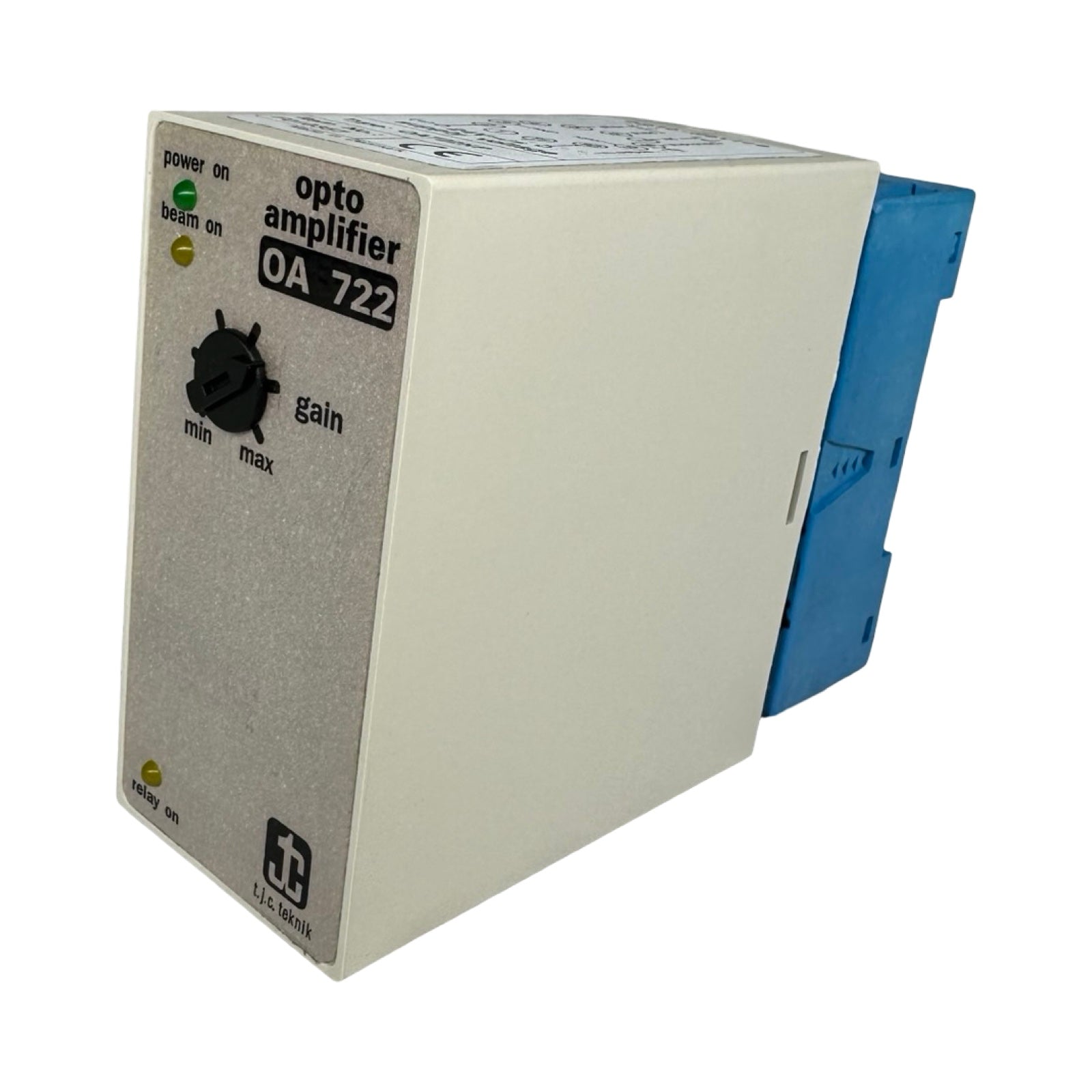 T.J.C. Teknik OA722 Opto Amplifier OA722NP Sensorverstärker 24V mit Finder 90.21