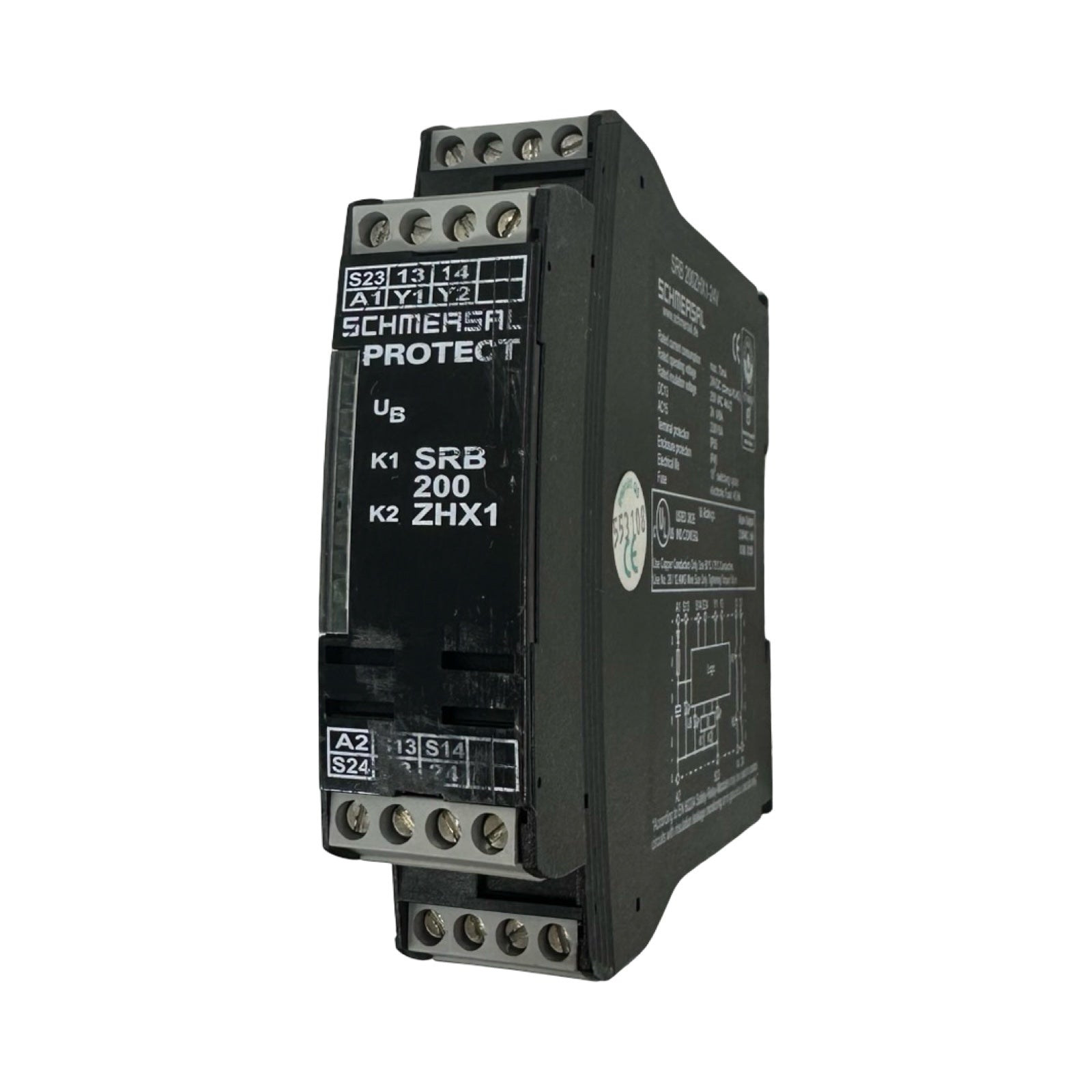 Schmersal SRB 200ZHX1-24V Sicherheitsrelais Safety Relay Modul 24VDC 2 NO
