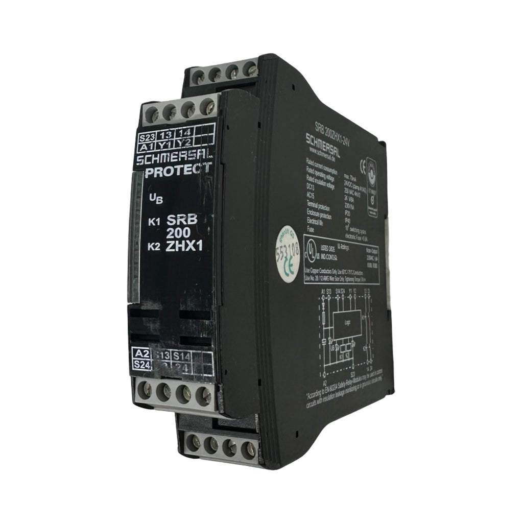 Schmersal SRB 200ZHX1-24V Sicherheitsrelais Safety Relay Modul 24VDC 2 NO