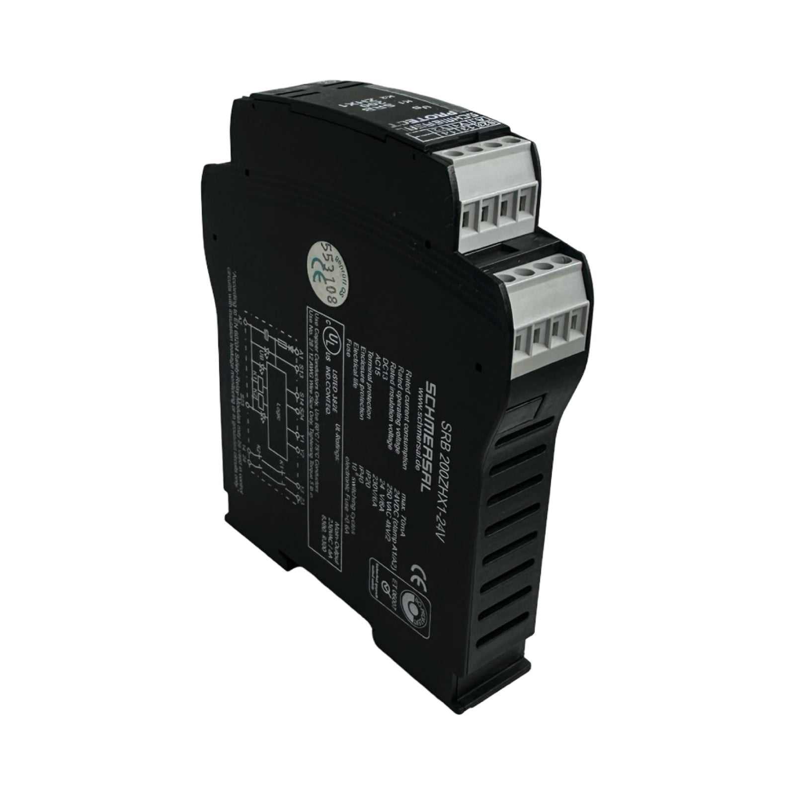 Schmersal SRB 200ZHX1-24V Sicherheitsrelais Safety Relay Modul 24VDC 2 NO