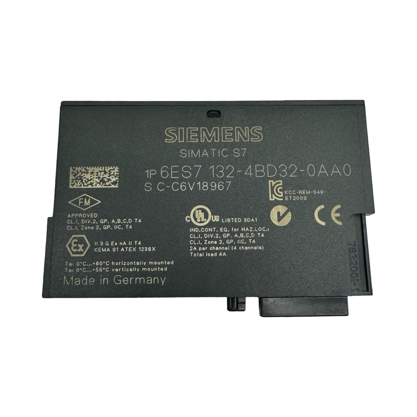 Siemens SIMATIC ET200S 6ES7132-4BD32-0AA0 4DO DC24V 2A Digitalausgang Modul