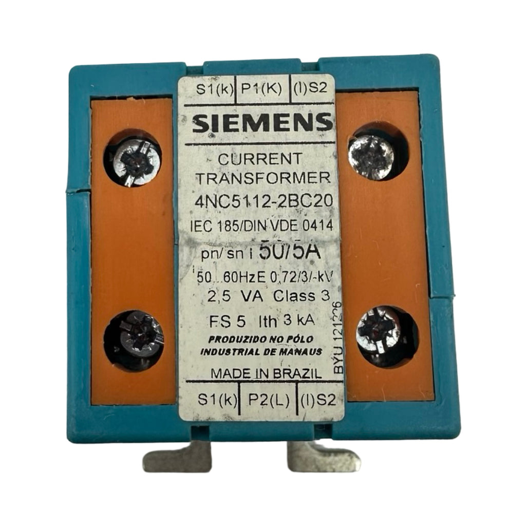 Siemens 4NC5112-2BC20 Stromwandler Current Transformer 50/5A 2,5VA Klasse 3