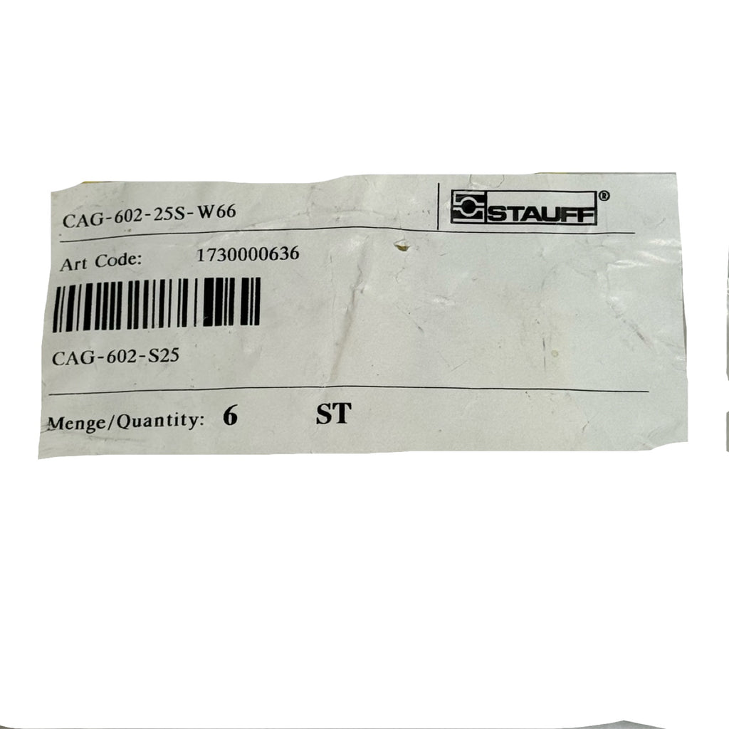 2x Stauff CAG-602-25S-W66 Einschraubstutzen Hydraulik Adapter 1730000636