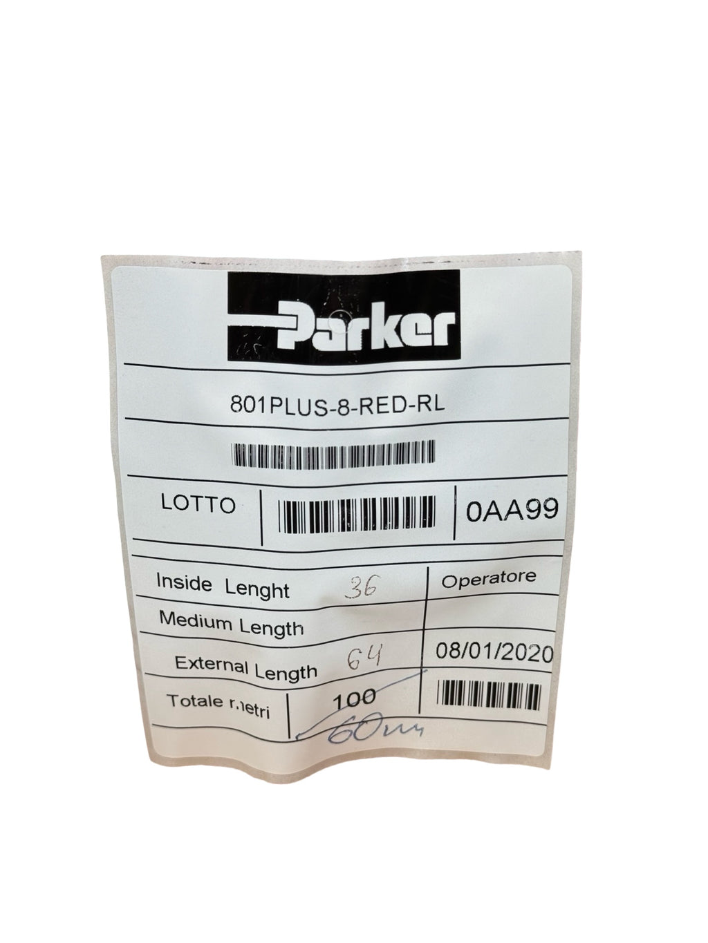 Parker 801PLUS-8 Red Industrieschlauch 60m Hydraulik Druckluft Schlauch