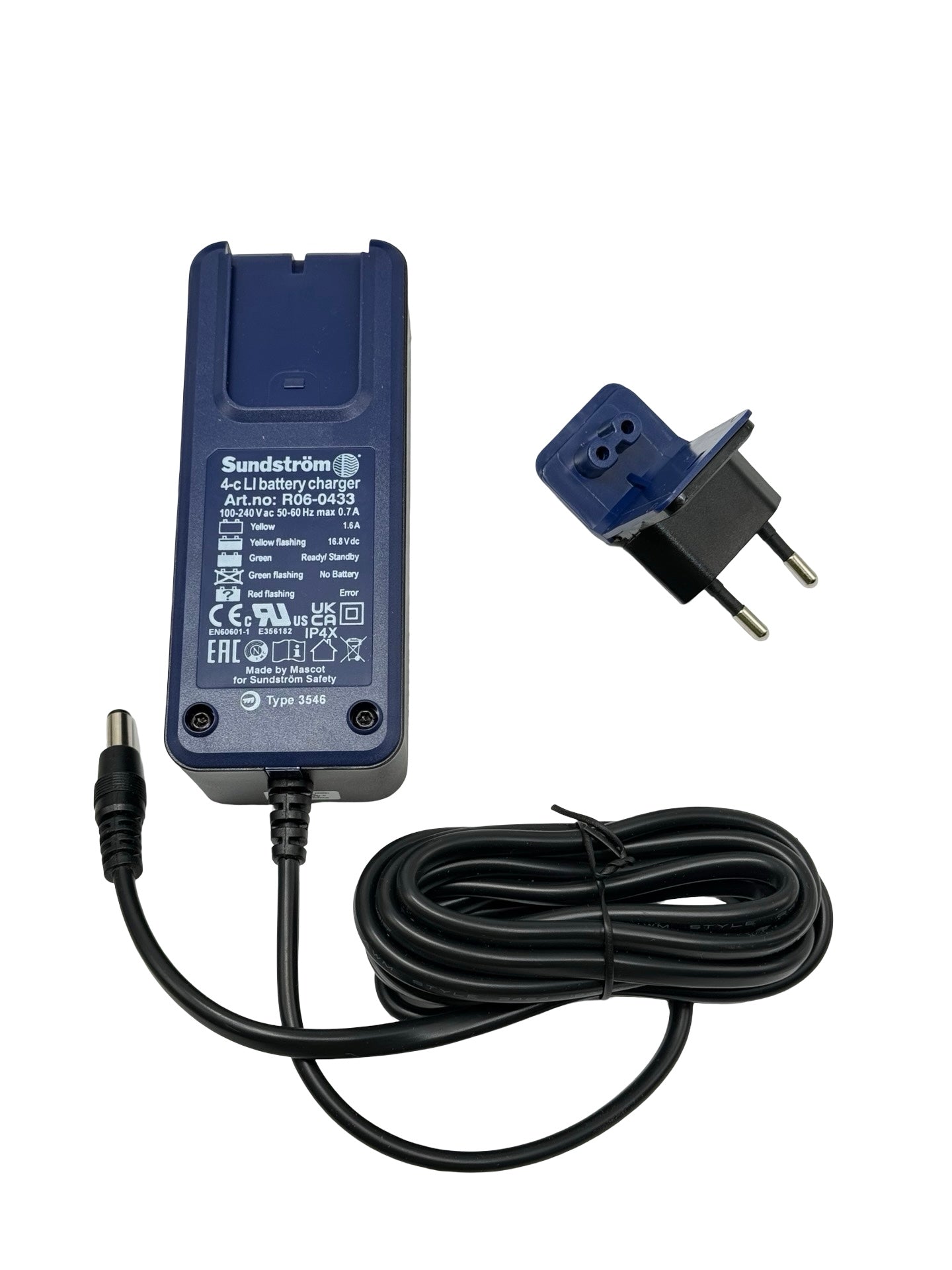Sundström SR 500 Gebläseeinheit SR 530 Kopfteil Ladegerät Set H06-0912