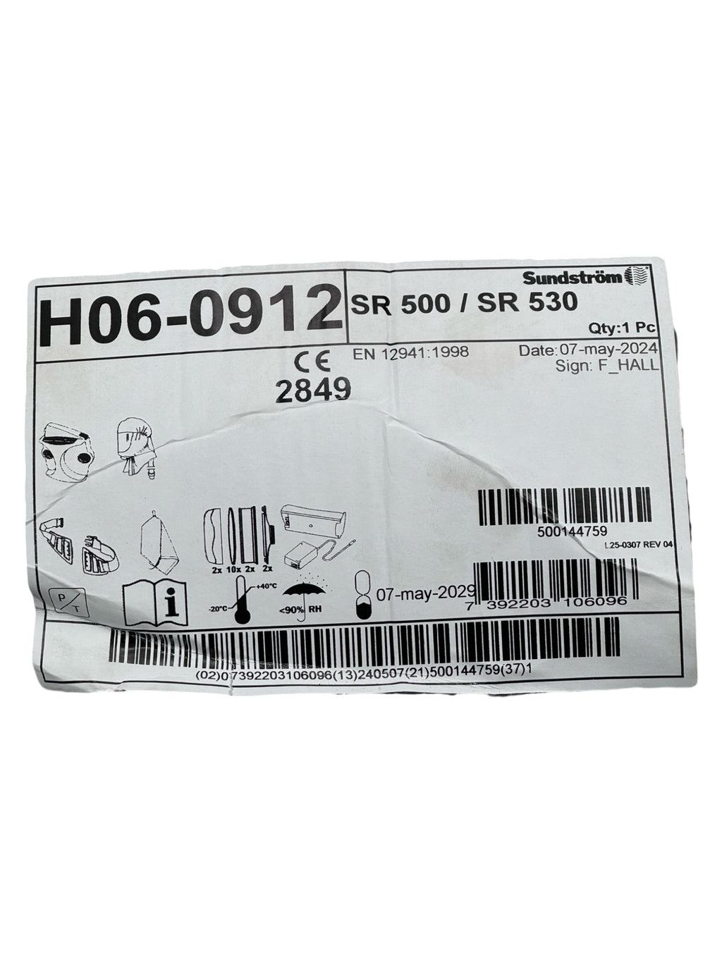 Sundström SR 500 Gebläseeinheit SR 530 Kopfteil Ladegerät Set H06-0912