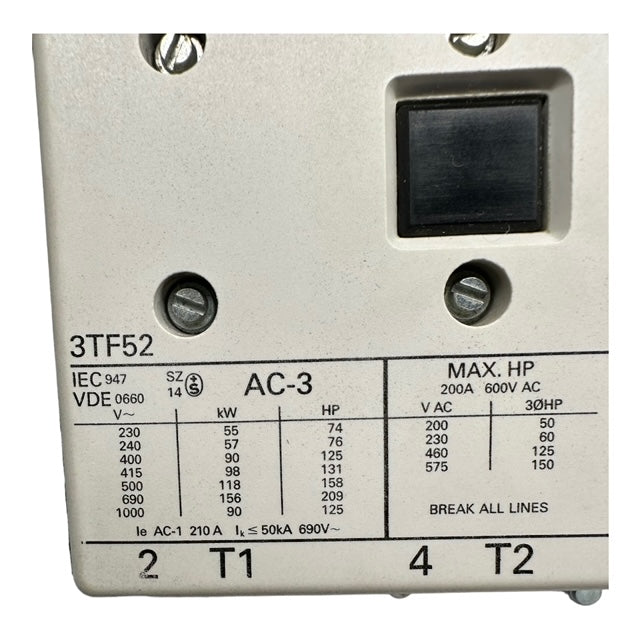 Siemens 3TF5222-0AL2 Leistungsschütz, Schütz,Contactor