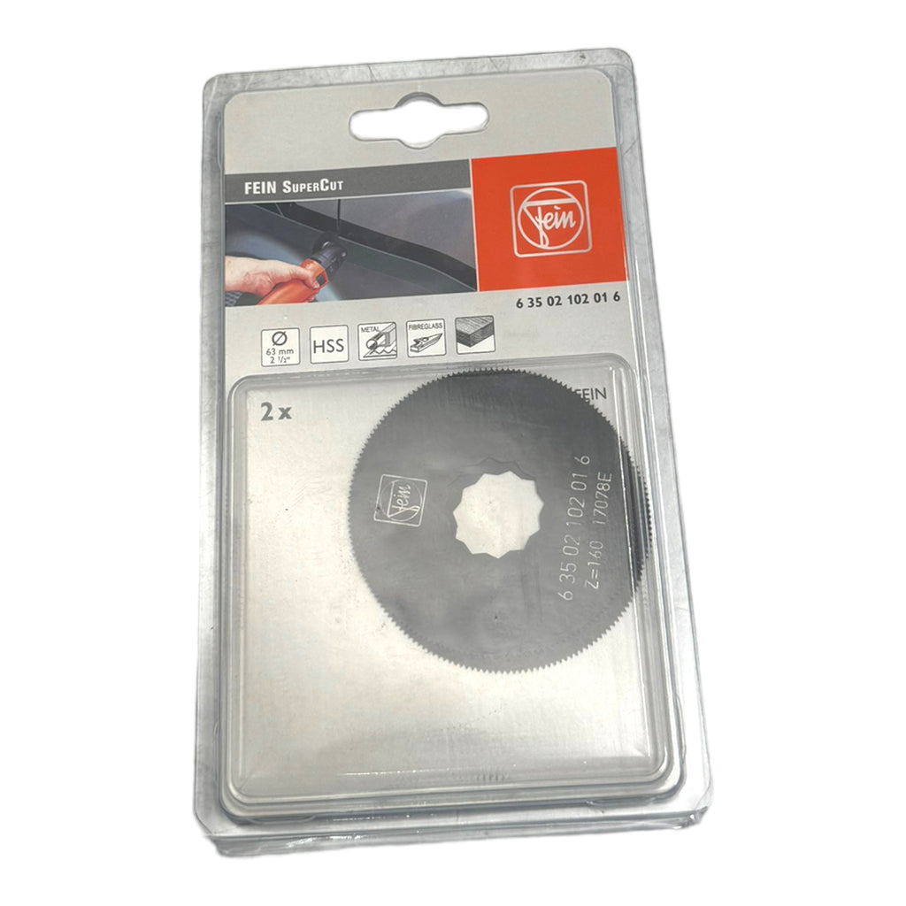 2x Fein 63502102016 HSS-Sägeblatt SuperCut 63mm
