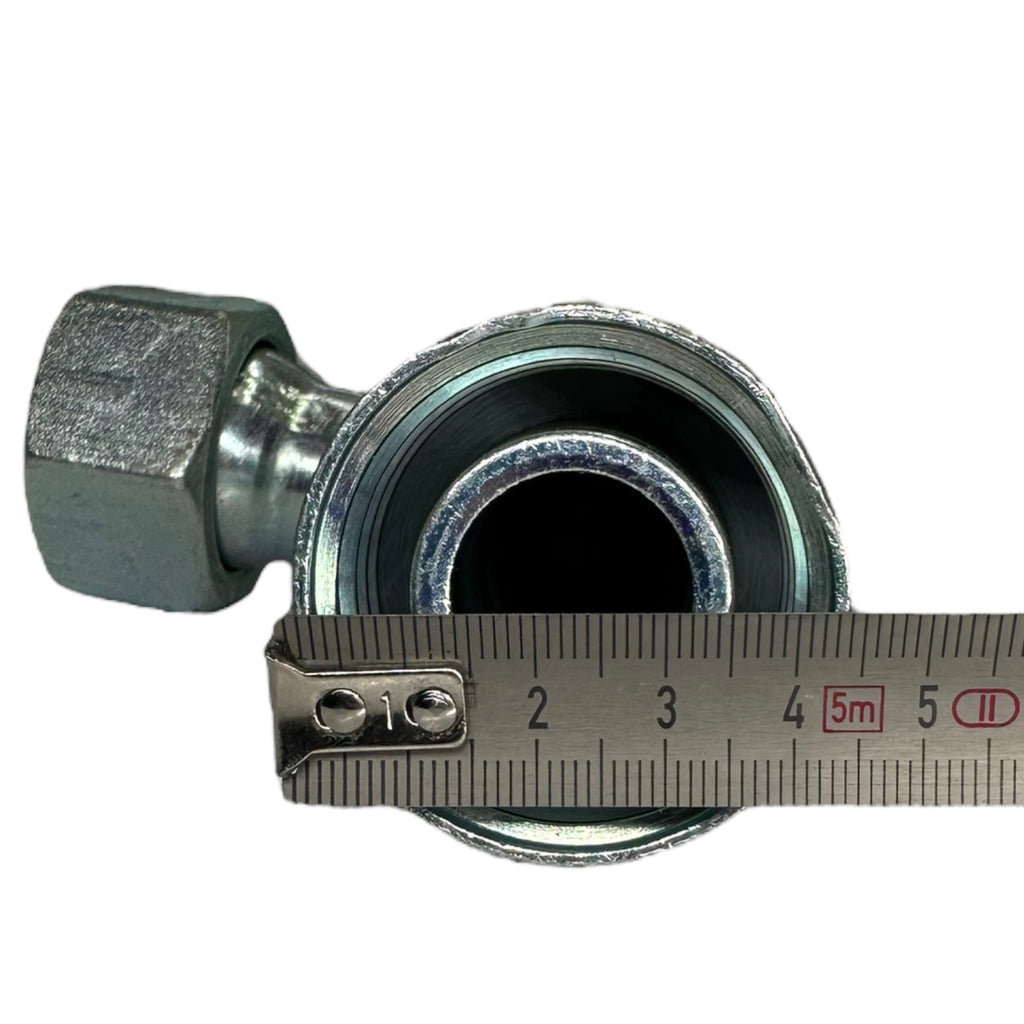 2x Parker 1CF46-28-16 Dichtkegel mit Überwurfmutter & O-Ring / 90° Bogen