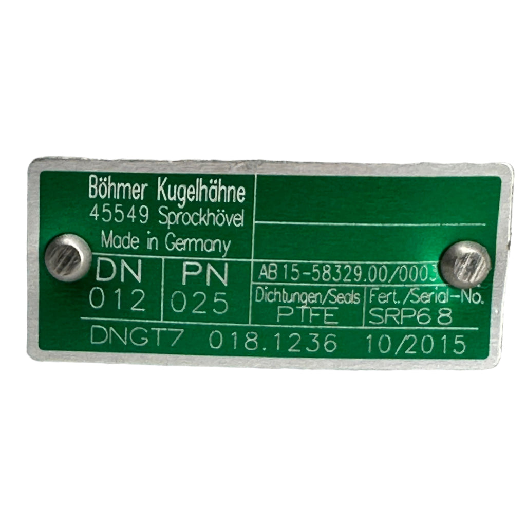 Böhmer Kugelhähne Dreiwegeventil 3-wegeventil Kugelhahn DN12 PN25 G1/2