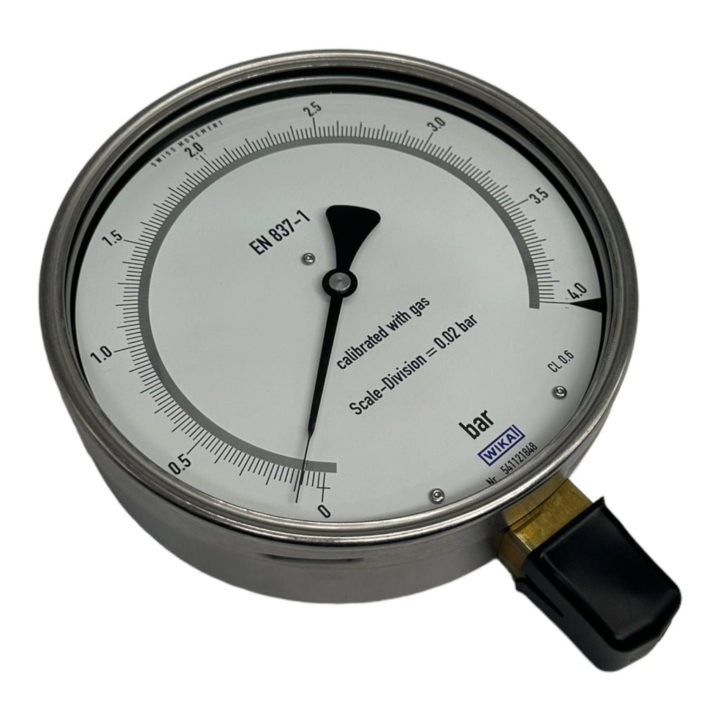 WIKA 312.20.160 Manometer Feinmessmanometer 4bar G1/2B unten 160mm