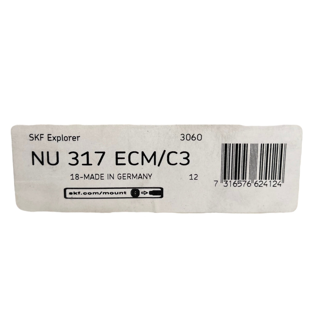 SKF NU317ECM/C3 Zylinderrollenlager einreihig, Messingkäfig 85x180x41mm