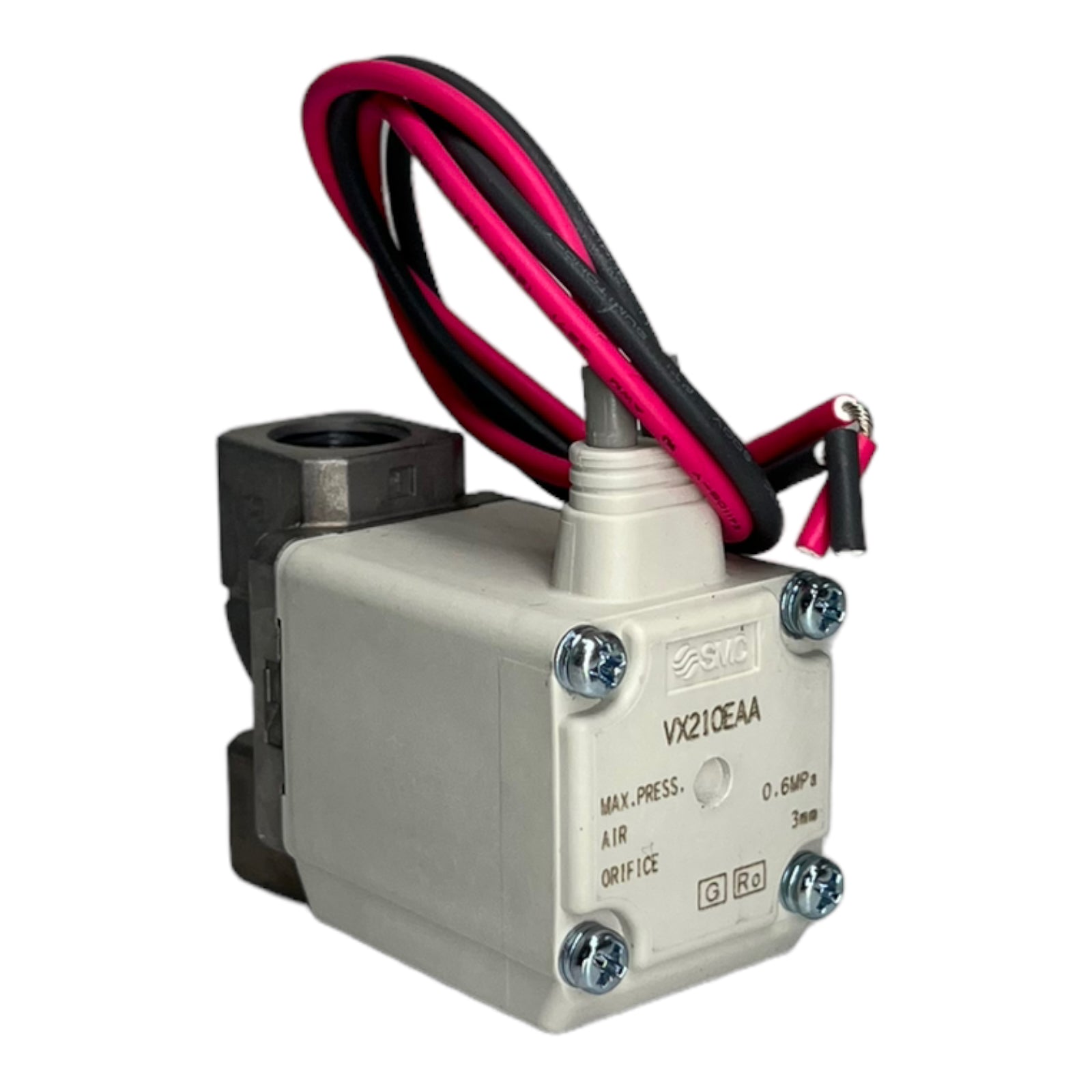 SMC VX210EAA 2-Wege-Magnetventil, Luft, 0,6MPa, 3mm